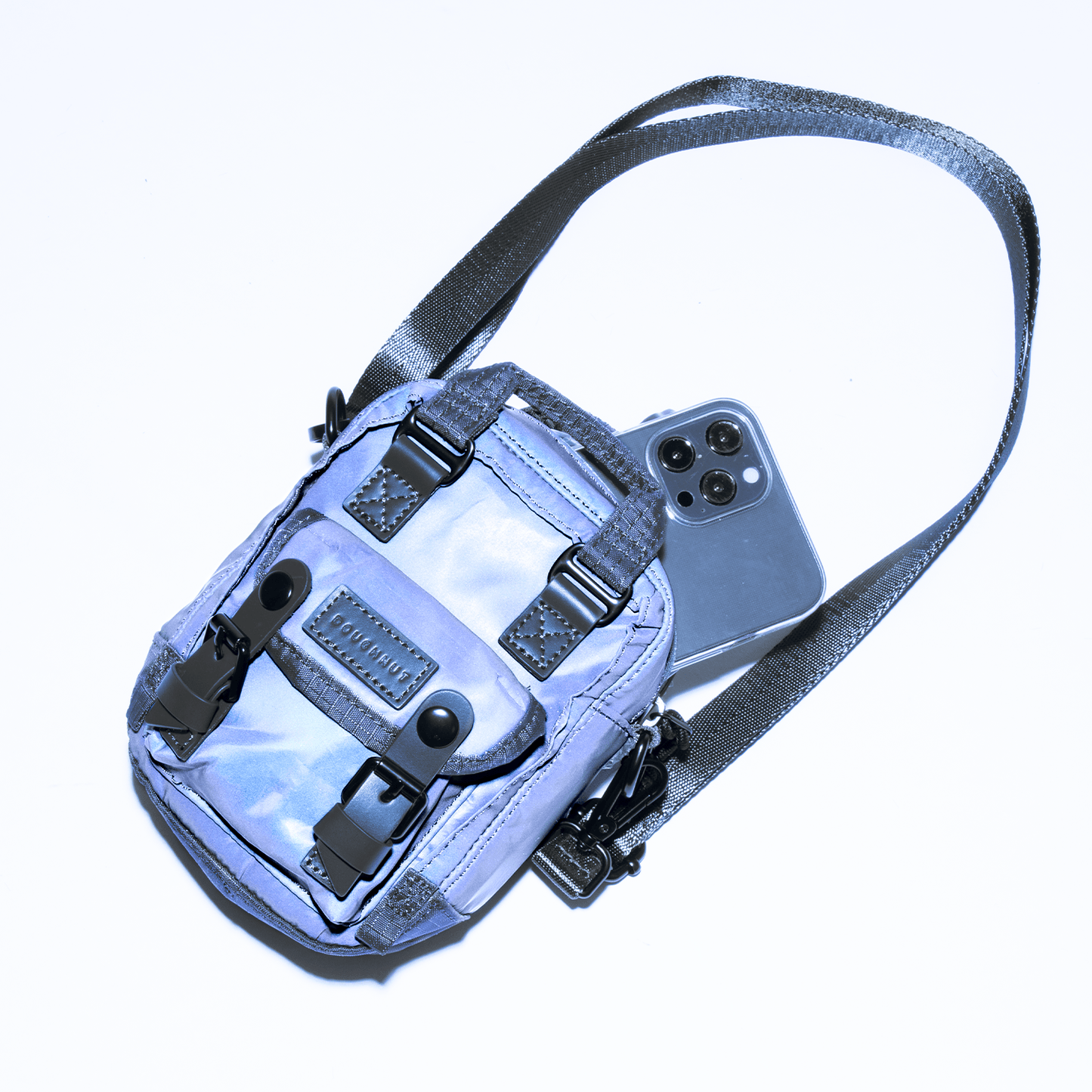 Macaroon Tiny Limelight Series Flash Purple Crossbody Bag