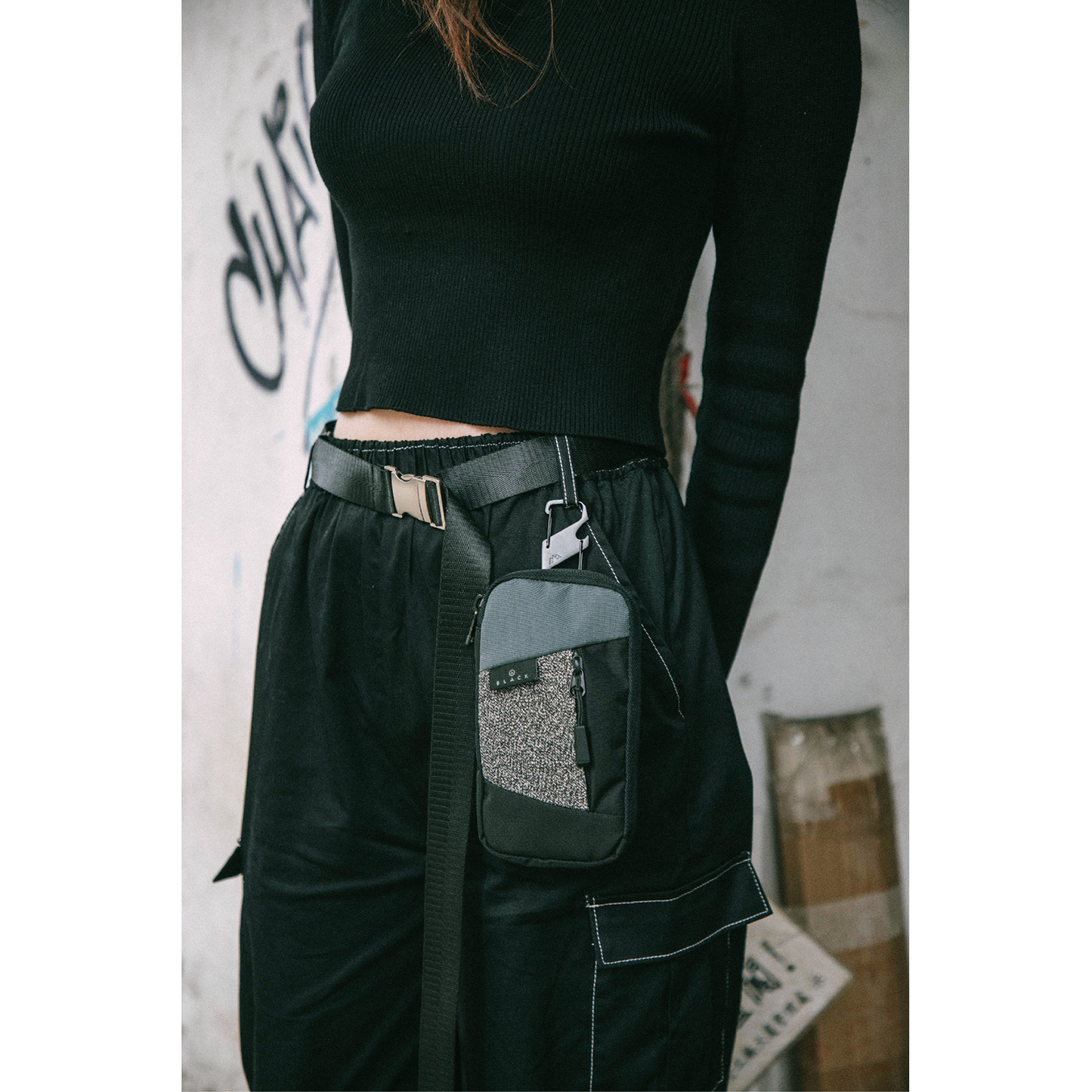 Natty Shield Series Black Wallet