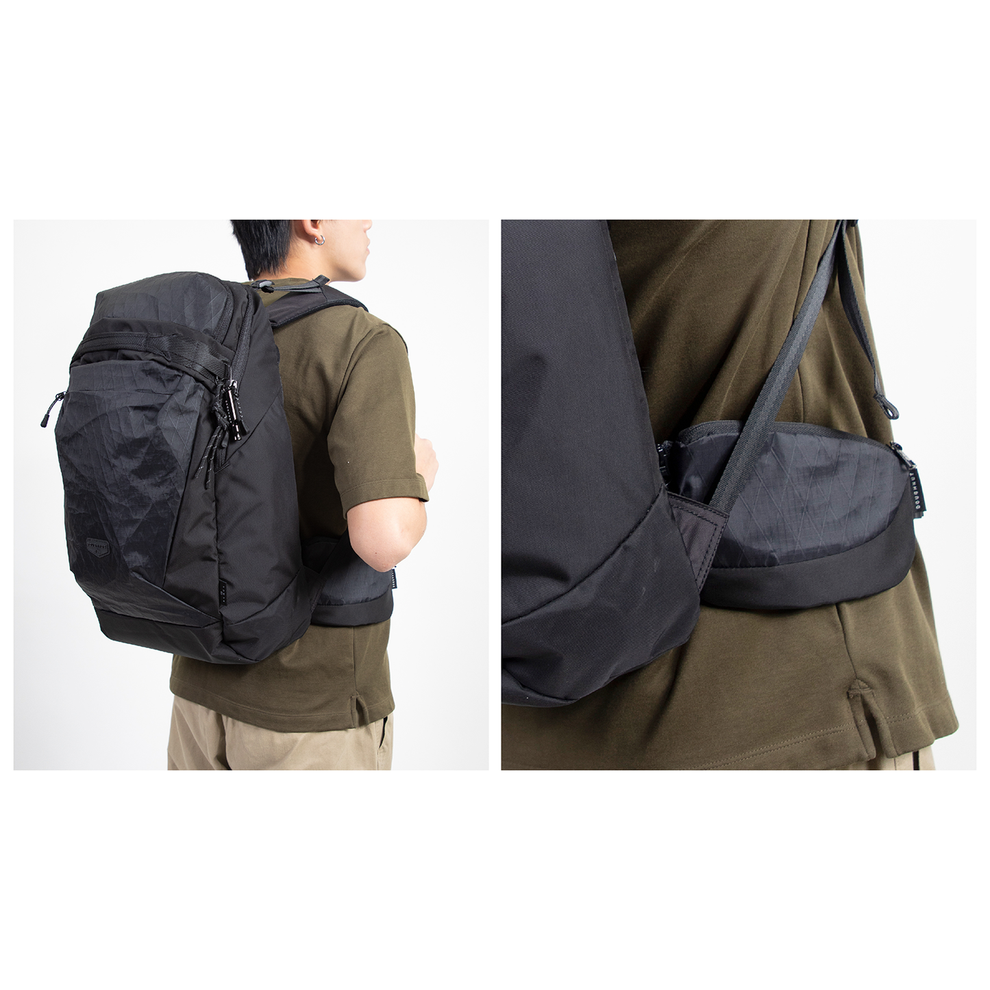 Gemini Black Bum Bag